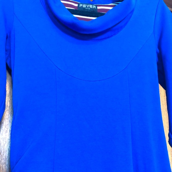 FEVER CITY Dress, Royal Blue, Sz 4 - Picture 4 of 8